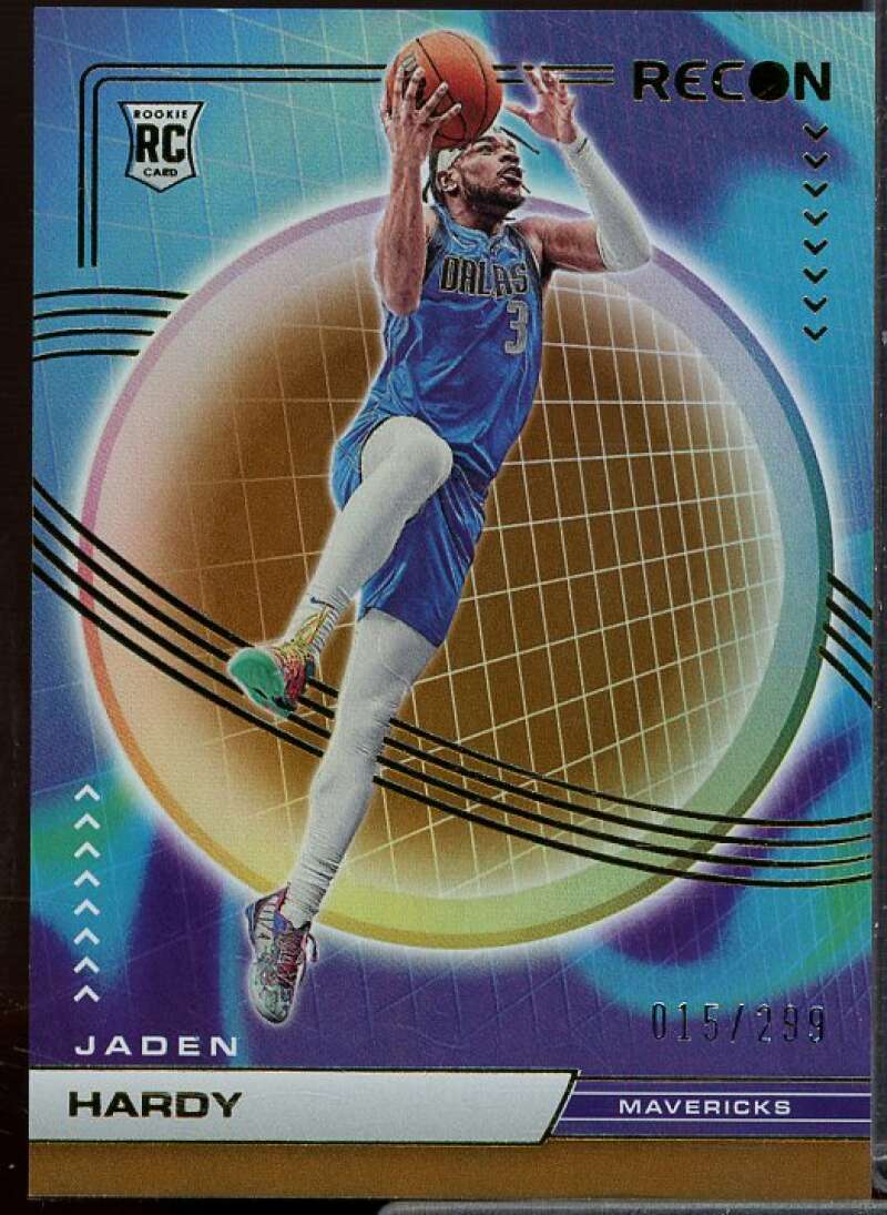 Jaden Hardy Rookie Card 2022-23 Panini Recon Holo Bronze #204  Image 1