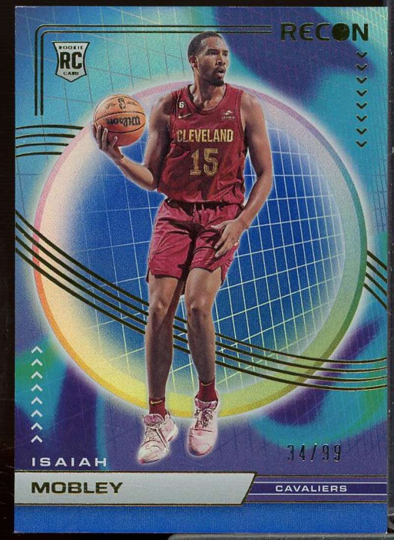 Isaiah Mobley Rookie Card 2022-23 Panini Recon Holo Blue #207  Image 1