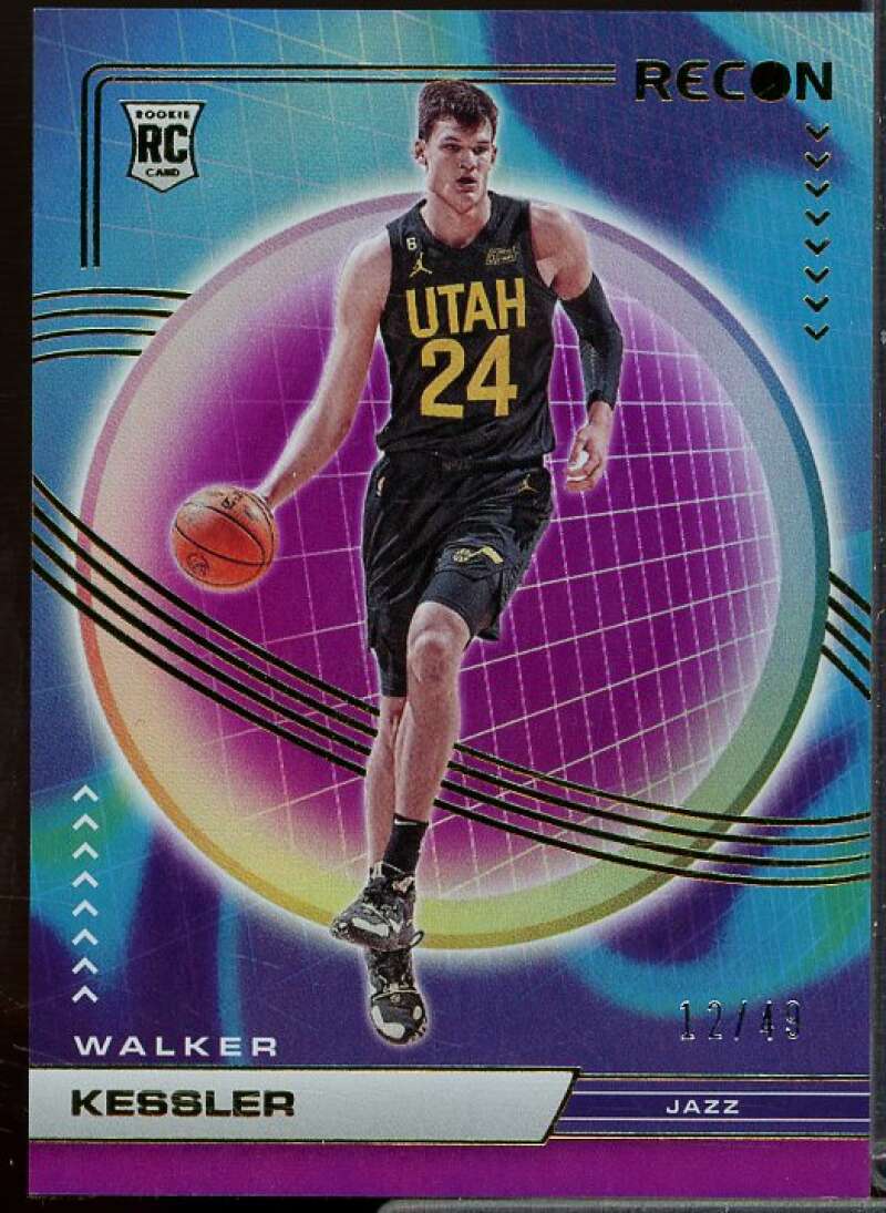 Walker Kessler Rookie Card 2022-23 Panini Recon Holo Purple #222  Image 1