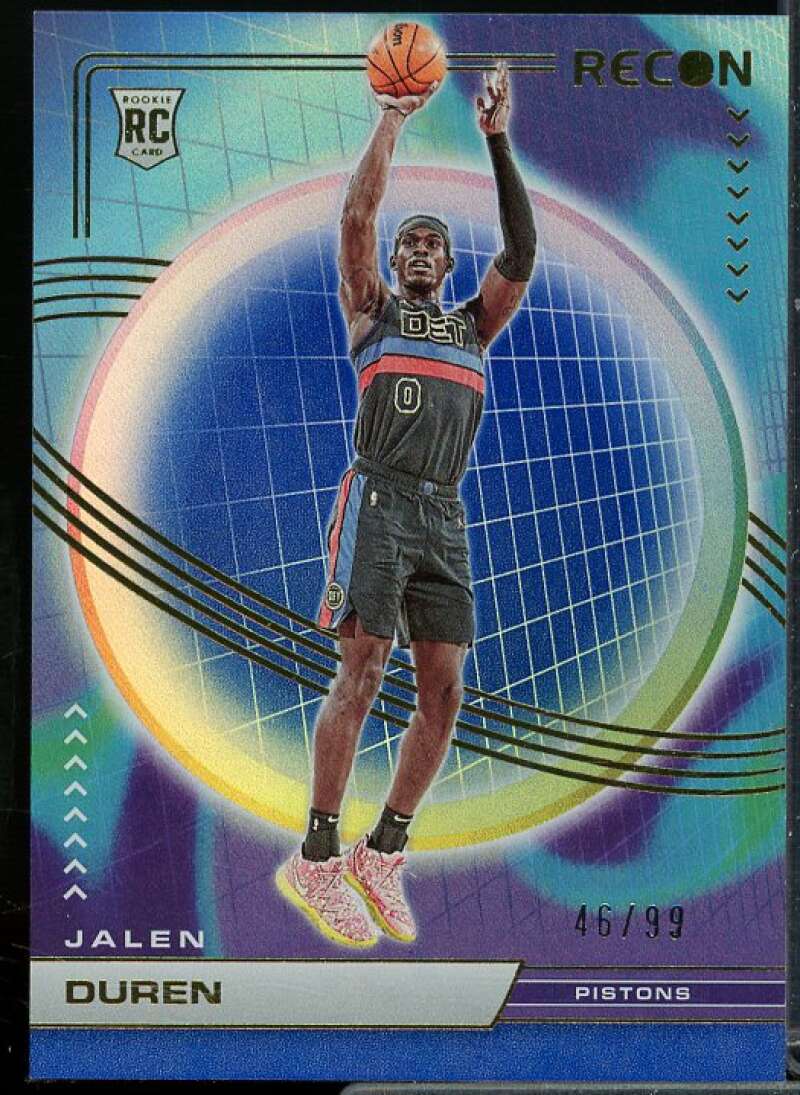 Jalen Duren Rookie Card 2022-23 Panini Recon Holo Blue #234  Image 1