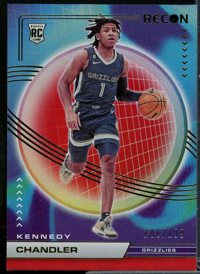 Kennedy Chandler Rookie Card 2022-23 Panini Recon Holo Red #236  Image 1
