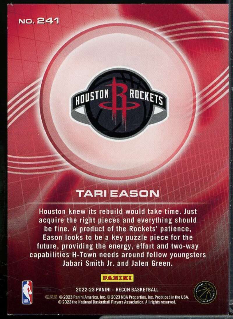 Tari Eason Rookie Card 2022-23 Panini Recon Holo Bronze #241  Image 2