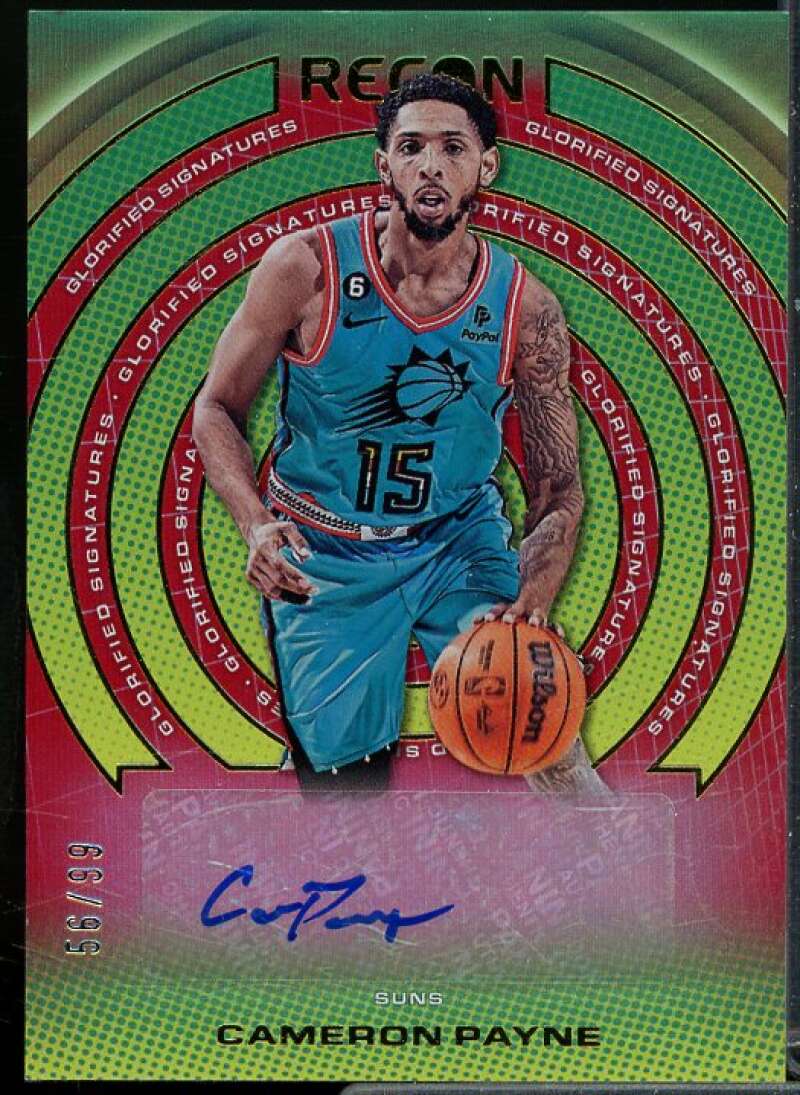 Cameron Payne Card 2022-23 Panini Recon Glorified Signatures Red #14  Image 1