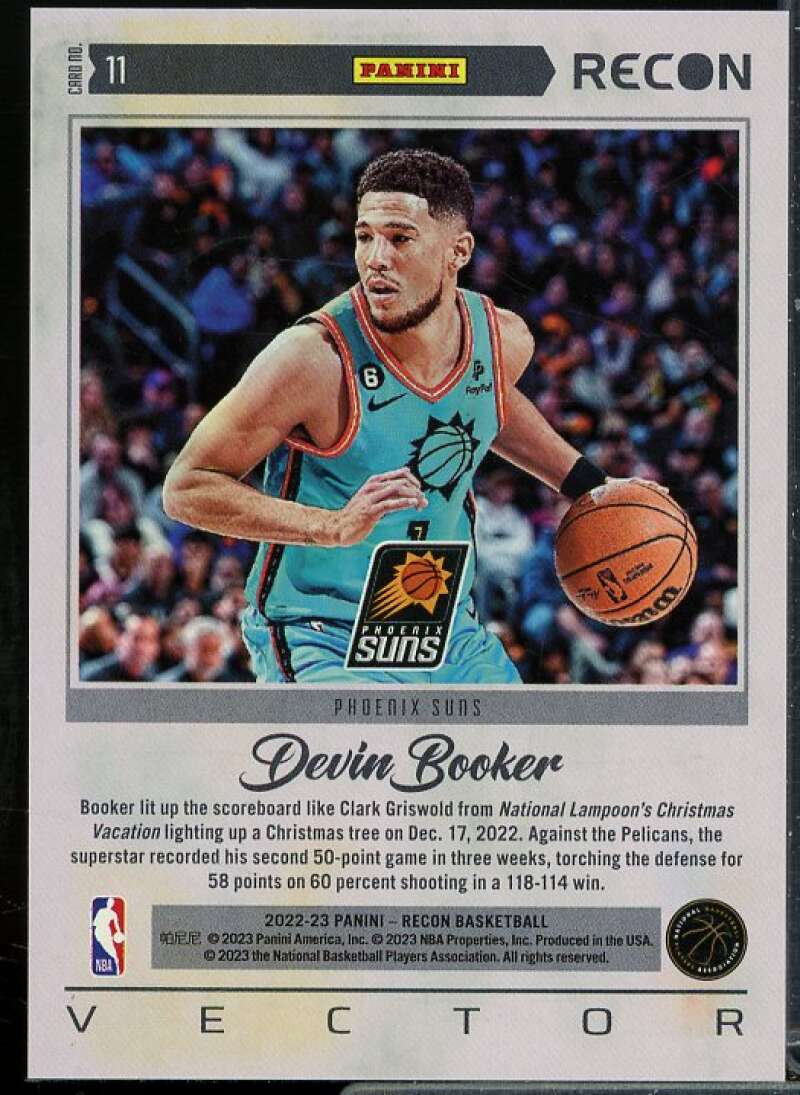 Devin Booker Card 2022-23 Panini Recon Vector #11  Image 2