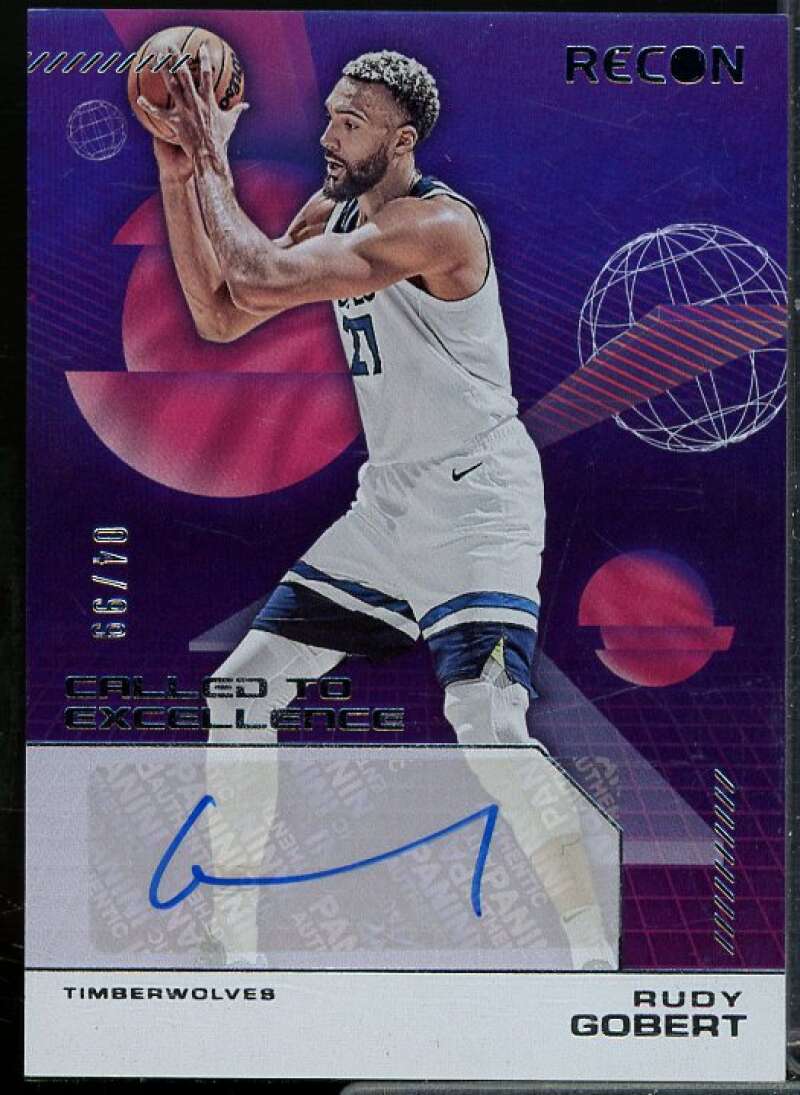 Rudy Gobert Card 2022-23 Panini Recon Called to Excellence Signatures #21  Image 1