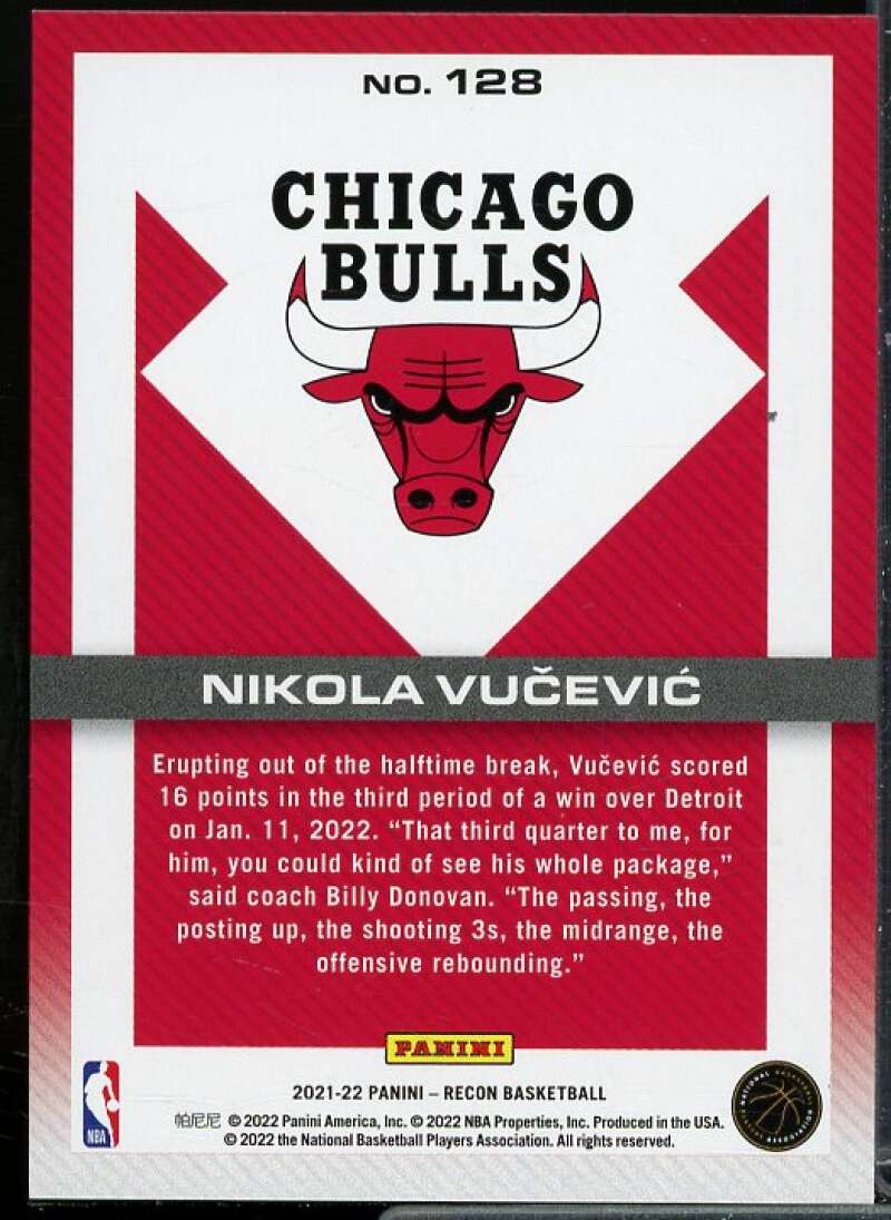Nikola Vucevic Card 2021-22 Panini Recon #128  Image 2