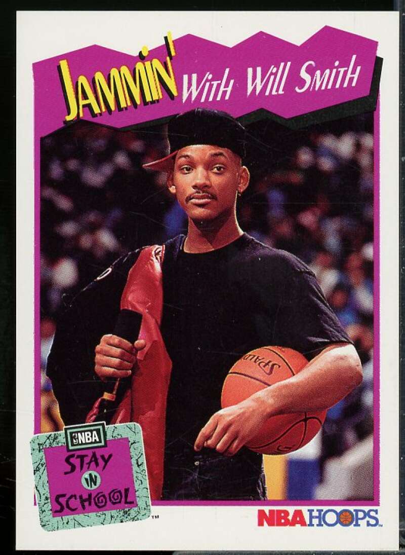 All-Star Jam/Jammin' With Will Smith/(Stay in School) Card 1991-92 Hoops #325  Image 1