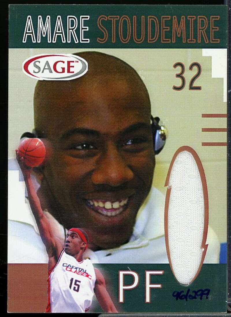Amare Stoudemire/Bronze Rookie Card 2002 SAGE Beckett.com Stoudemire Jerseys #1  Image 1