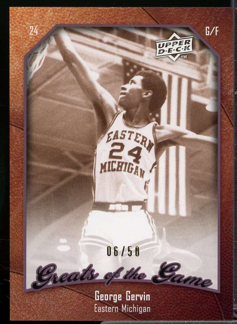George Gervin Card 2009-10 Greats of the Game 50 #45  Image 1