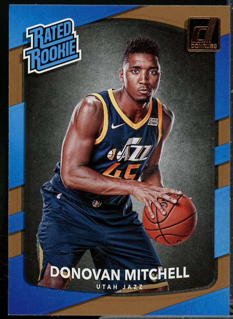 Donovan Mitchell Rookie Card 2017-18 Donruss #188  Image 1