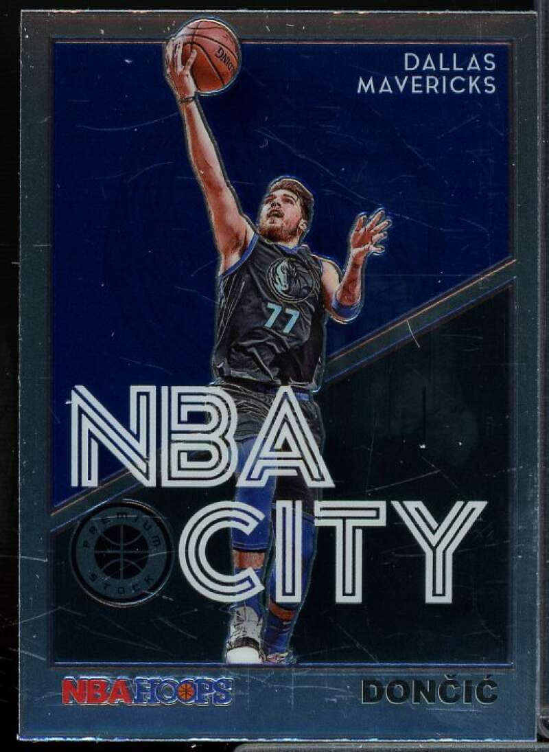 Luka Doncic Card 2019-20 Hoops Premium Stock NBA City #30  Image 1