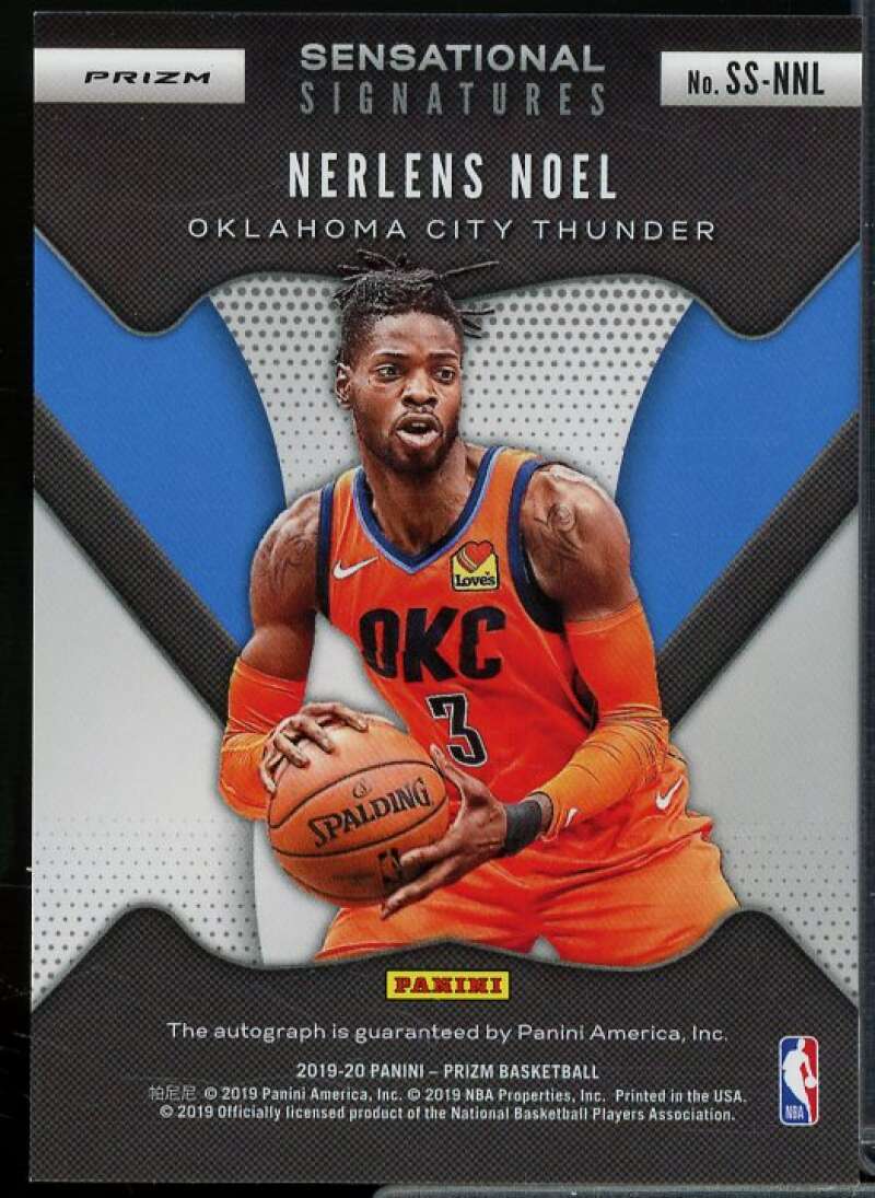 Nerlens Noel Card 2019-20 Panini Prizm Sensational Signatures Prizms Choice #5  Image 2