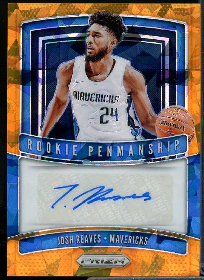 Josh Reaves Rookie 2019-20 Panini Prizm Rookie Penmanship Prizms Orange Ice #13  Image 1