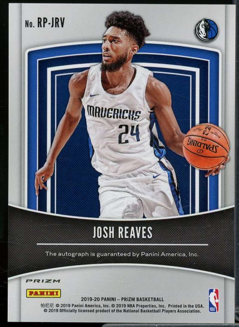 Josh Reaves Rookie 2019-20 Panini Prizm Rookie Penmanship Prizms Orange Ice #13  Image 2