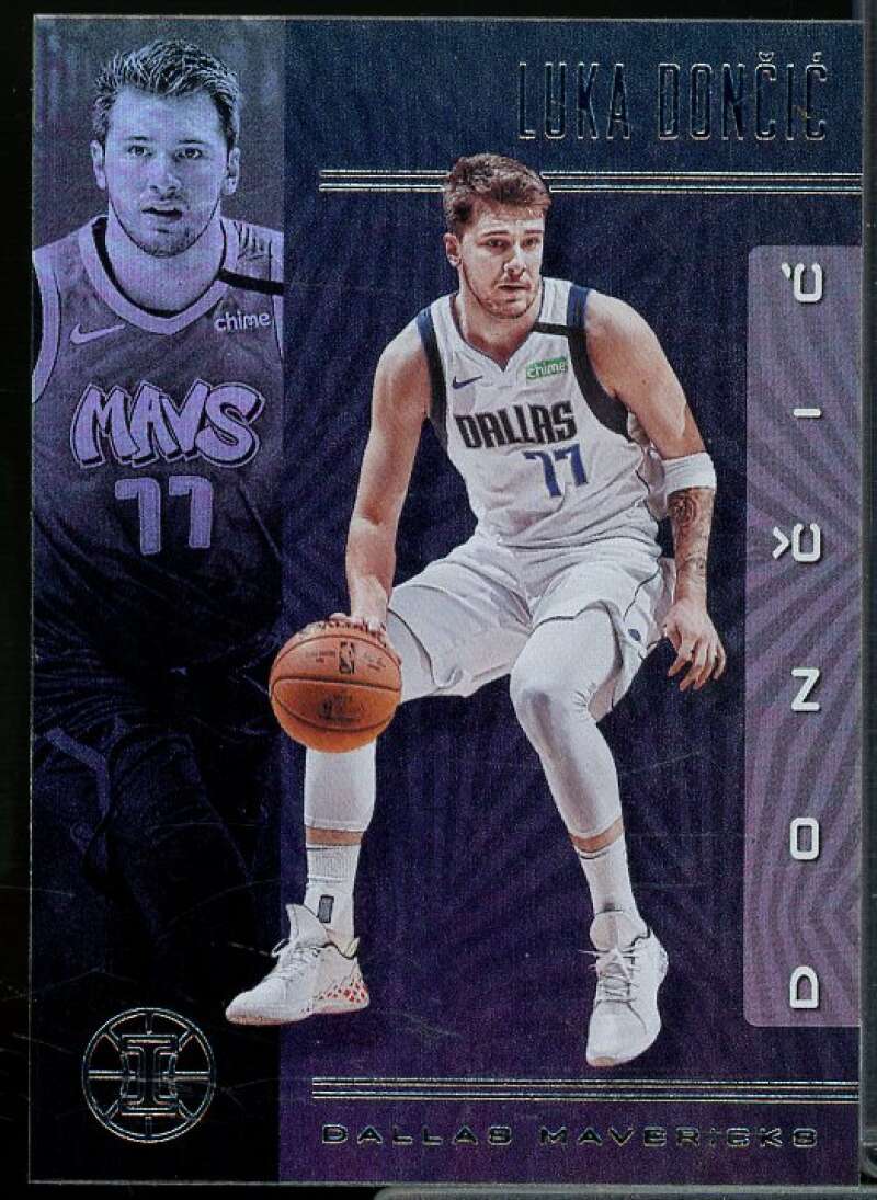 Luka Doncic Card 2019-20 Panini Illusions Trophy Collection Sapphire #134  Image 1