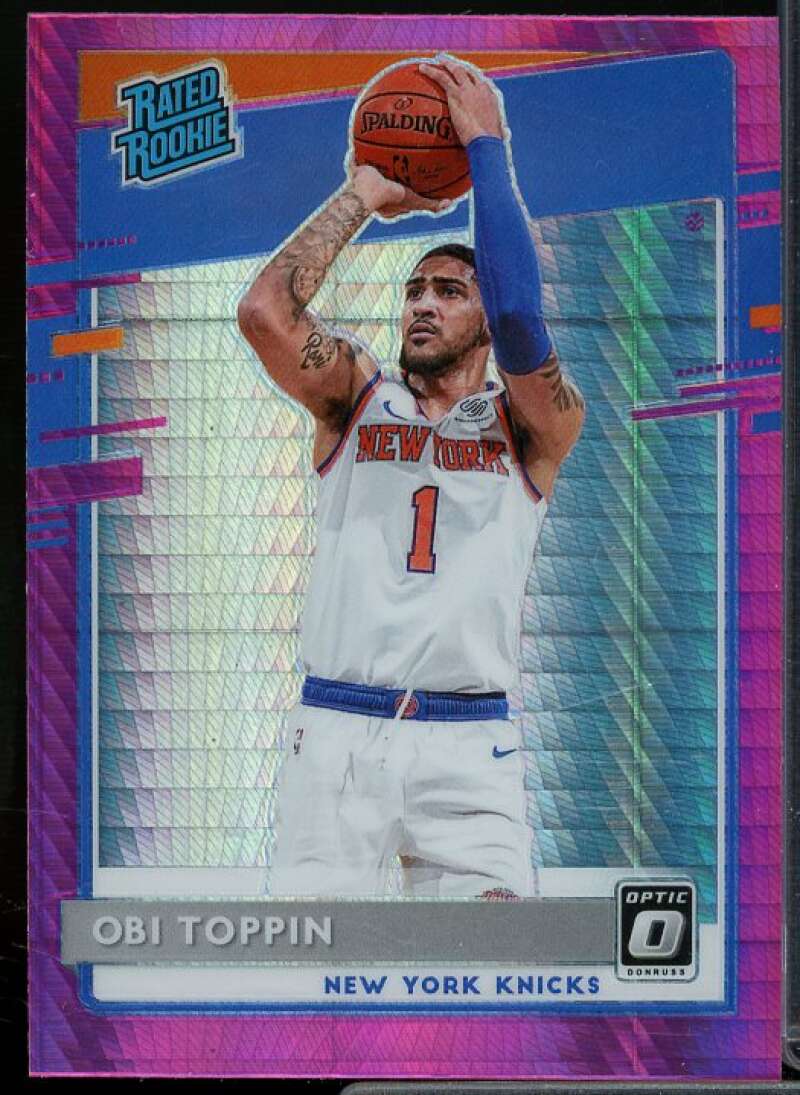Obi Toppin Rookie Card 2020-21 Donruss Optic Hyper Pink #158  Image 1