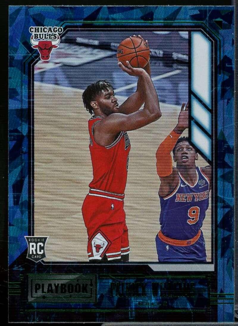Patrick Williams/Playbook Rookie Card 2020-21 Panini Chronicles Green Ice #184  Image 1