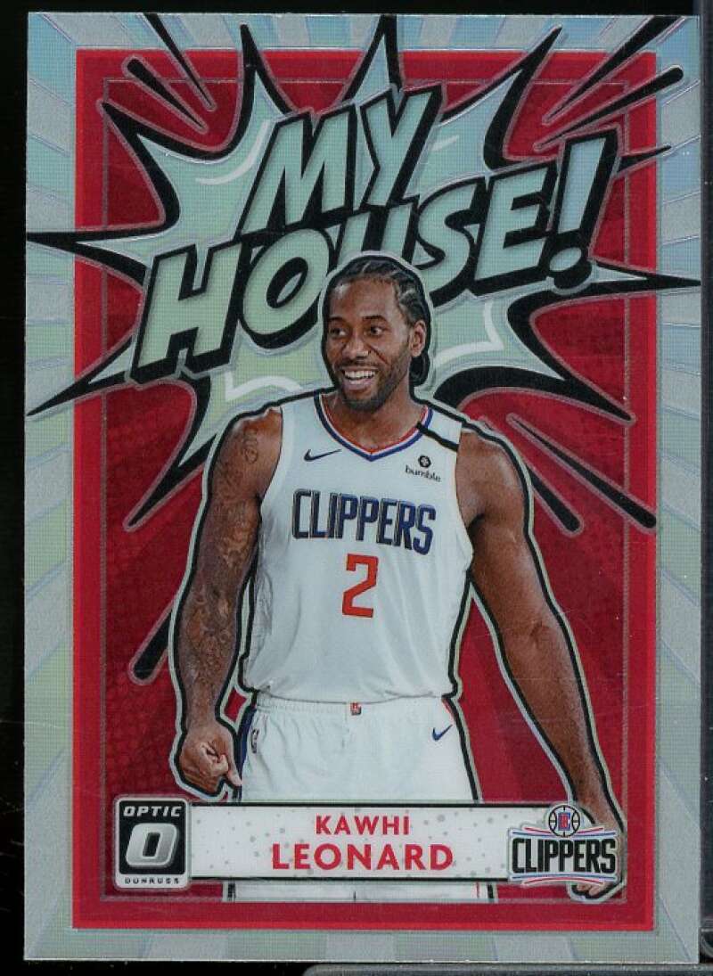 Kawhi Leonard Card 2020-21 Donruss Optic My House Holo #19  Image 1