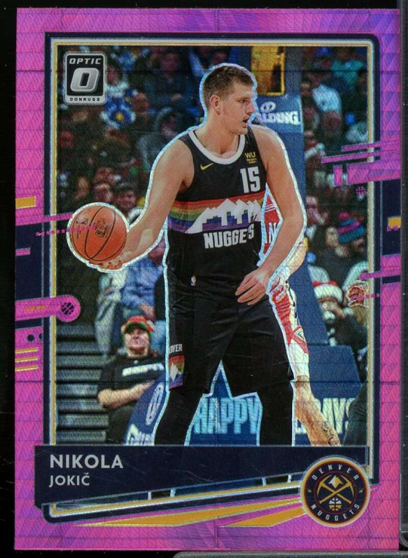 Nikola Jokic Card 2020-21 Donruss Optic Hyper Pink #96  Image 1