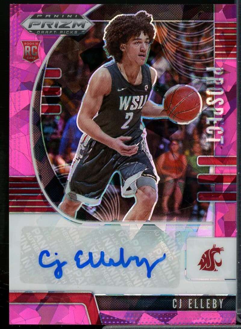 CJ Elleby 2020-21 Panini Prizm Draft Picks Prospect Autographs Pink Ice #60  Image 1