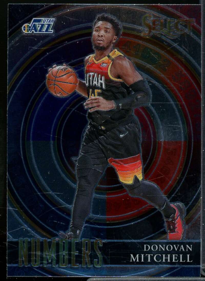 Donovan Mitchell Card 2020-21 Select Numbers #9  Image 1