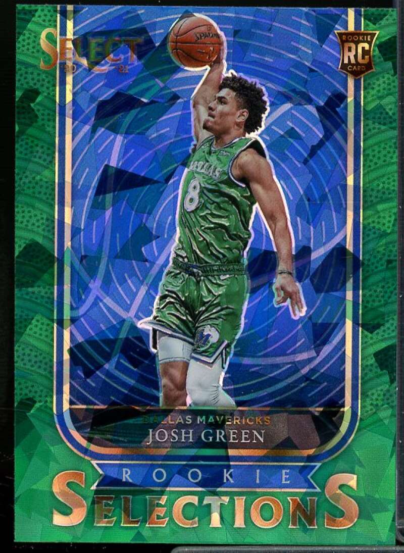 Josh Green Rookie Card 2020-21 Select Rookie Selections Prizms Green #14  Image 1
