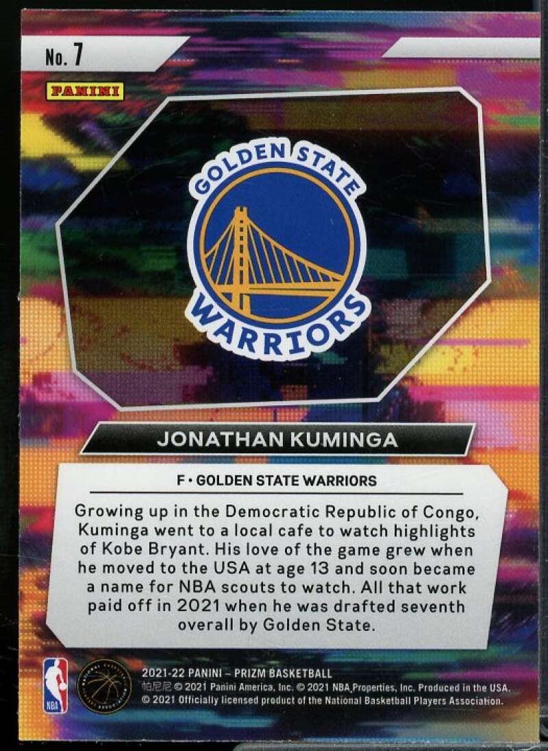 Jonathan Kuminga Rookie 2021-22 Panini Prizm Draft Picks Instant Impact #17  Image 2