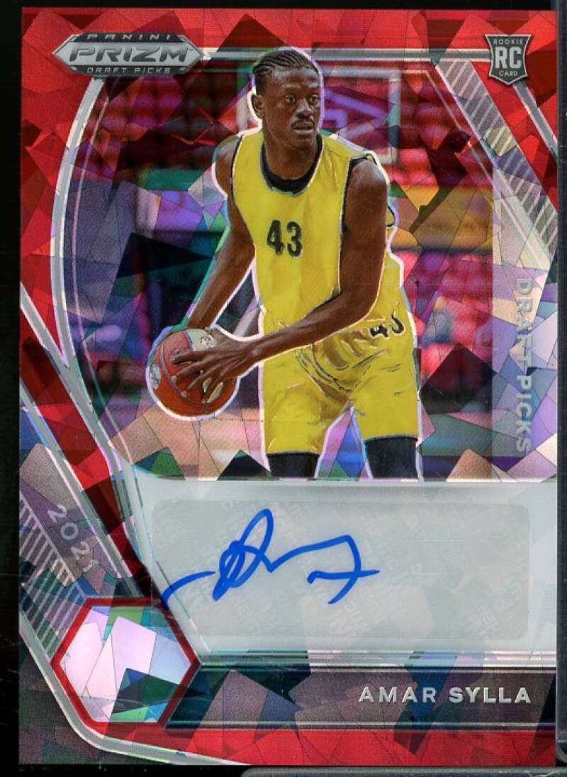 Amar Sylla 2021-22 Prizm Draft Picks Draft Picks Autographs Prizms Red Ice #49  Image 1