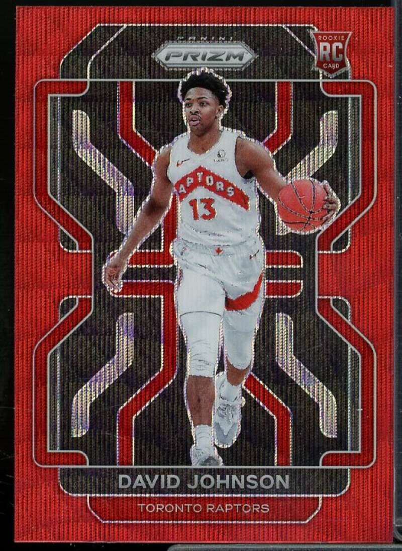 David Johnson Rookie Card 2021-22 Panini Prizm Prizms Ruby Wave #278  Image 1