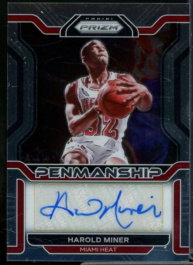 Harold Miner Card 2021-22 Panini Prizm Penmanship #44  Image 1