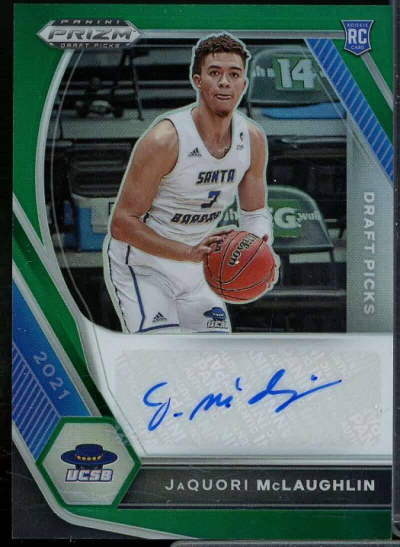 McLaughlin 2021-22 Panini Prizm Draft Picks Draft Picks AU Prizms Green #24  Image 1