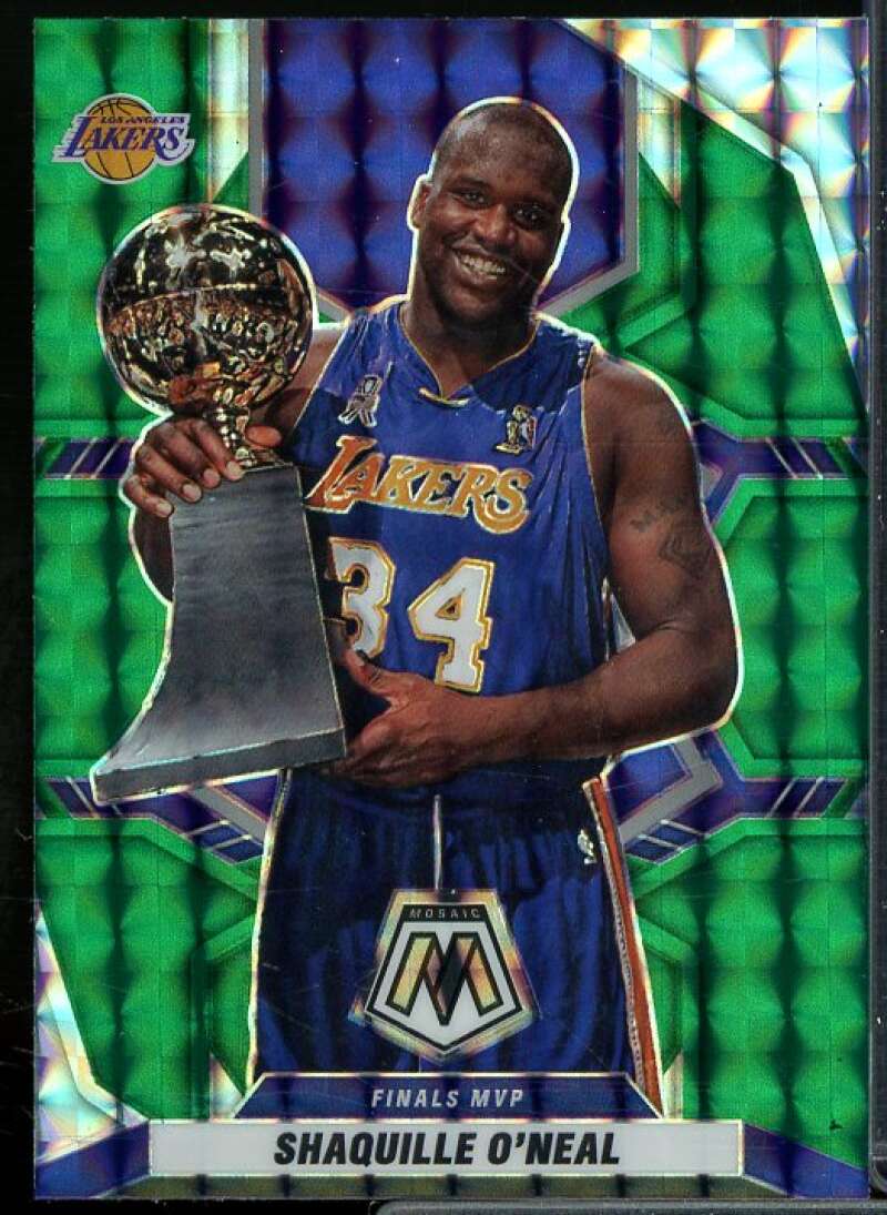 Shaquille O'Neal MVP Card 2021-22 Panini Mosaic Mosaic Green #297  Image 1