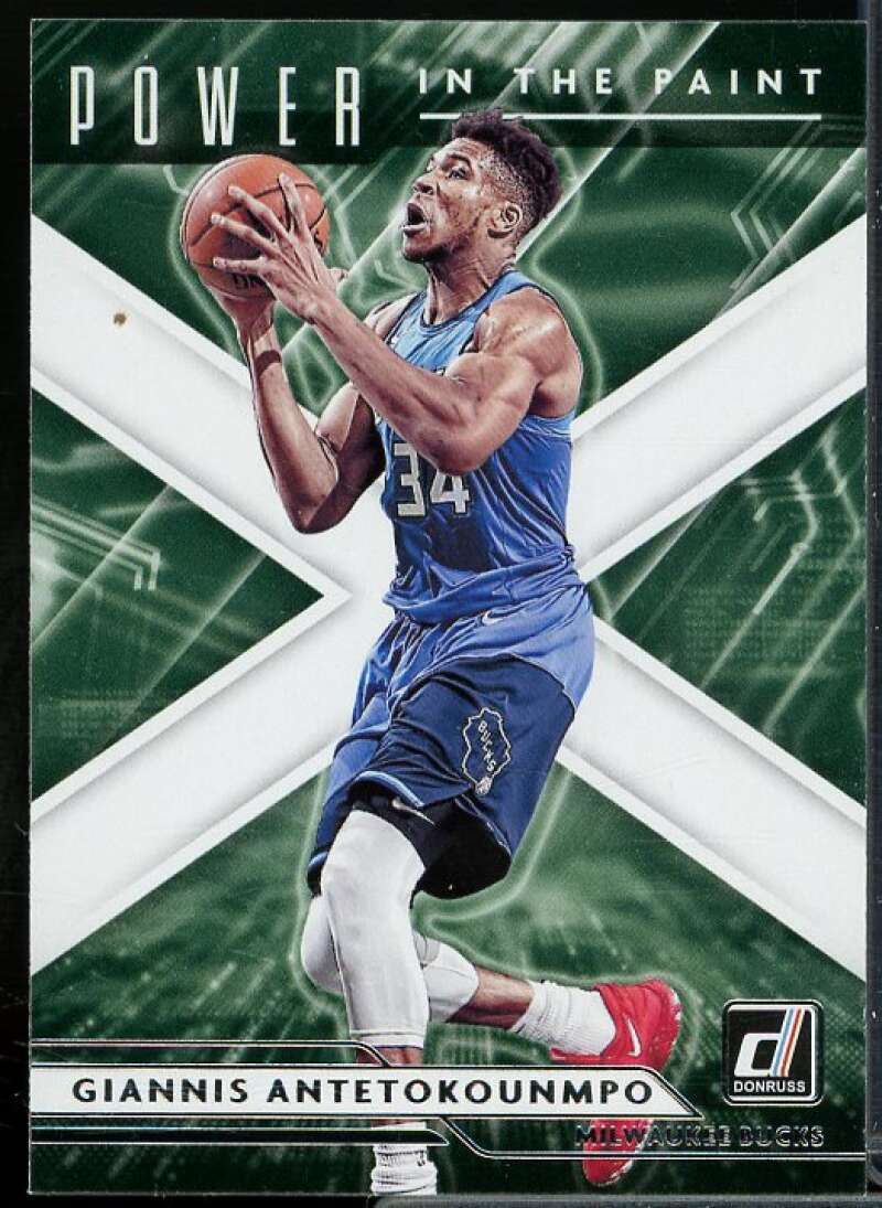Giannis Antetokounmpo Card 2021-22 Donruss Power in the Paint #3  Image 1