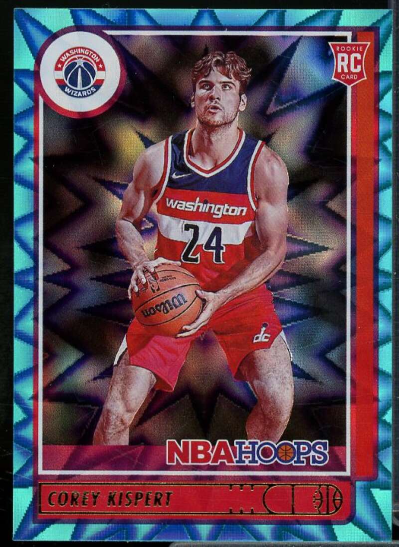 Corey Kispert Rookie Card 2021-22 Hoops Teal Explosion #212  Image 1