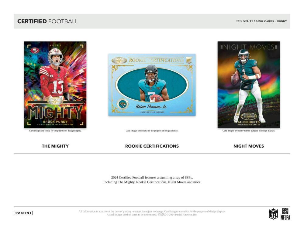 2024 Panini Certified Football Hobby Box Image 6