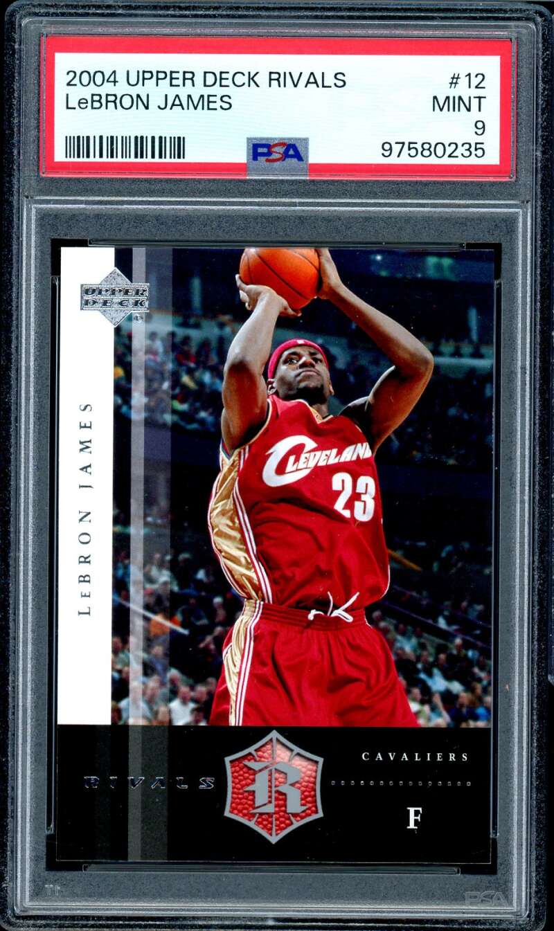 LeBron James Card 2004-05 Upper Deck Rivals #12 PSA 9 Image 1