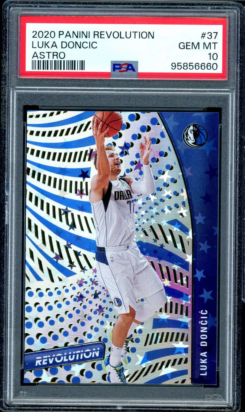 Luka Doncic Card 2020-21 Panini Revolution Astro #37 PSA 10 Image 1