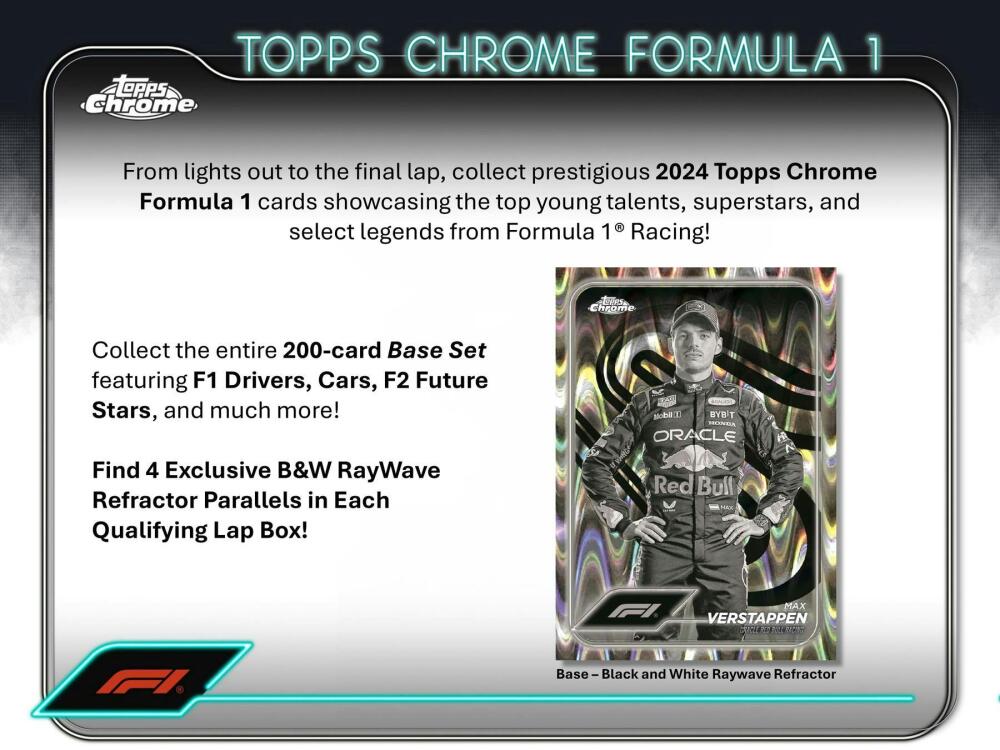 2024 Topps Chrome F1 Formula 1 Qualifying Lap Hobby Lite Box Image 3