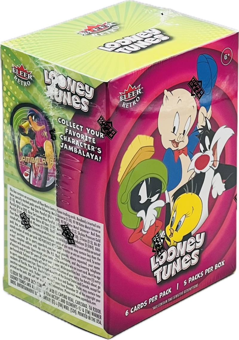 2024 Fleer Retro Looney Tunes 5-Pack Blaster Box Image 1