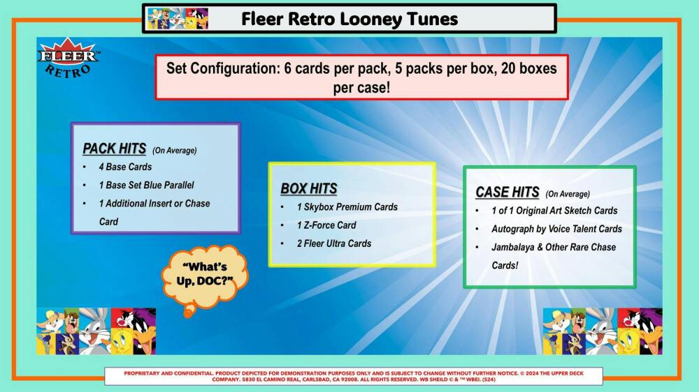 2024 Fleer Retro Looney Tunes 5-Pack Blaster Box Image 6