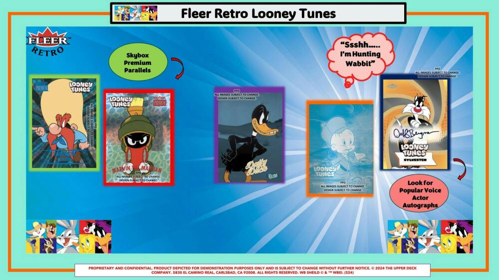 2024 Fleer Retro Looney Tunes 5-Pack Blaster Box Image 7