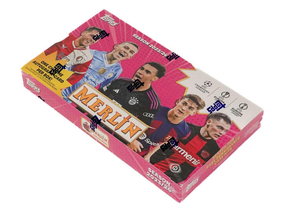 2023-24 Topps Chrome Merlin UEFA Club Competitions Soccer Hobby Box Image 2