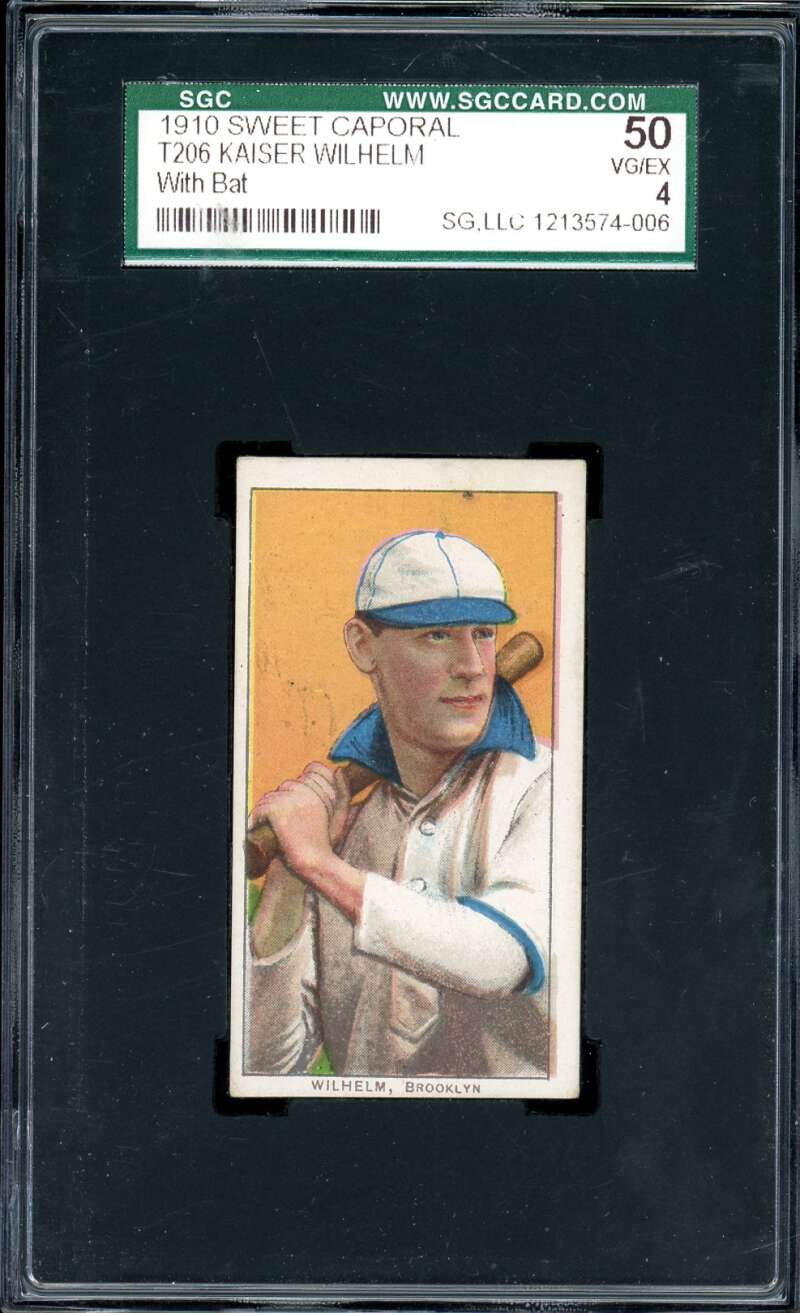 Kaiser Wilhelm Card 1910 Sweet Caporal T206 #nno SGC 4 Image 1
