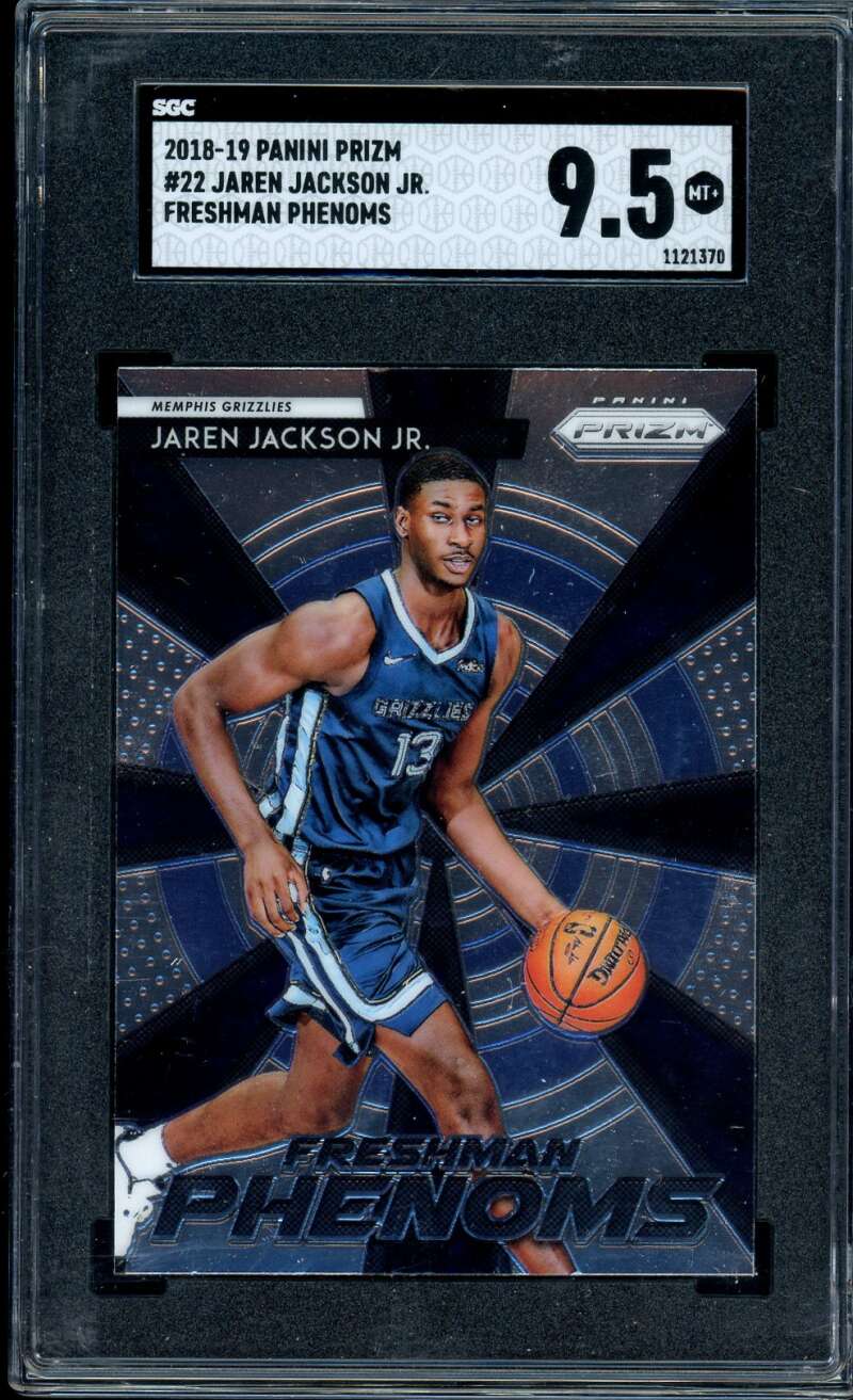 Jaren Jackson Jr. Rookie Card 2018-19 Panini Prizm Freshman Phenoms #22 SGC 9.5 Image 1