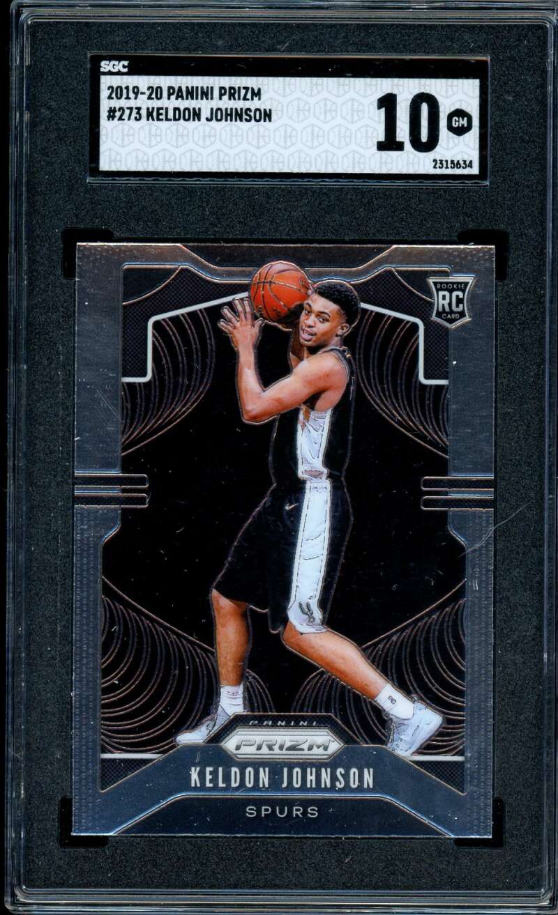 Keldon Johnson Rookie Card 2019-20 Panini Prizm #273 SGC 10 Image 1