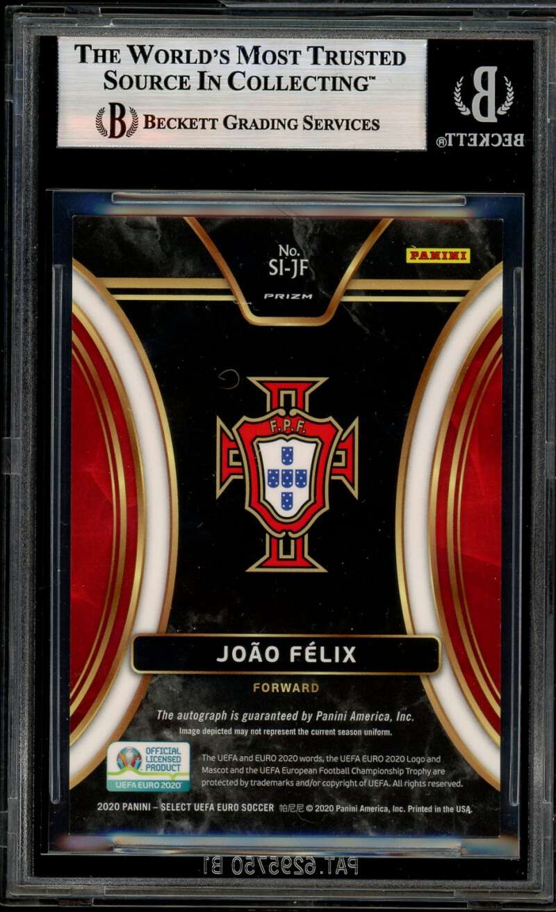 Joao Felix Card 2020 Select UDFA Euro Select Signatures #58 BGS 9 Image 2