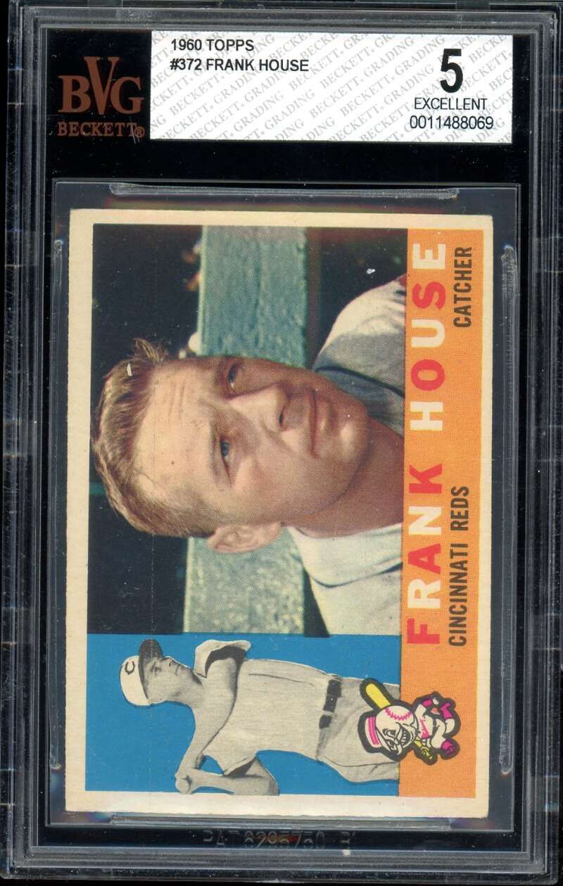 Frank House Card 1960 Topps #372 BGS BVG 5 Image 1
