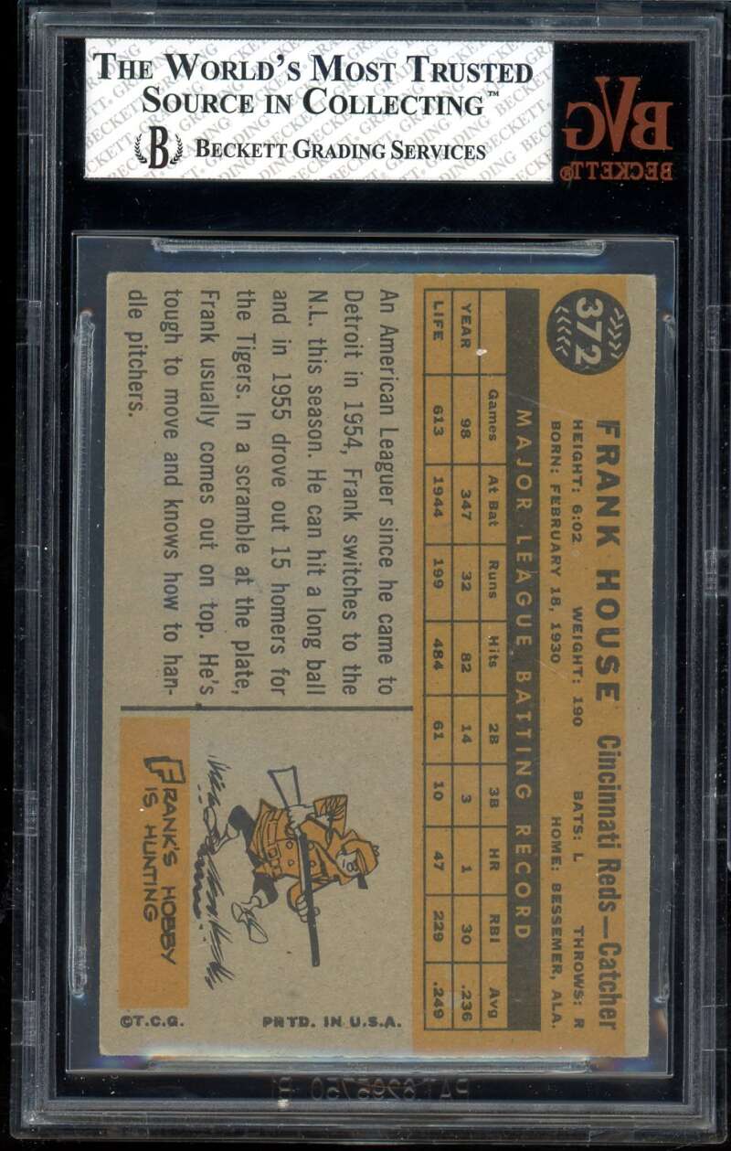 Frank House Card 1960 Topps #372 BGS BVG 5 Image 2
