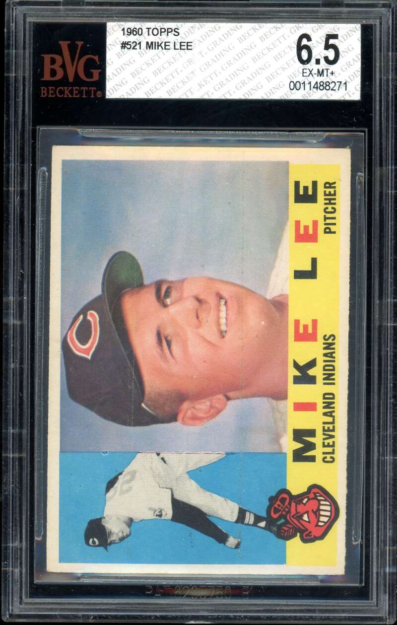 Mike Lee Card 1960 Topps #521 BGS BVG 6.5 Image 1
