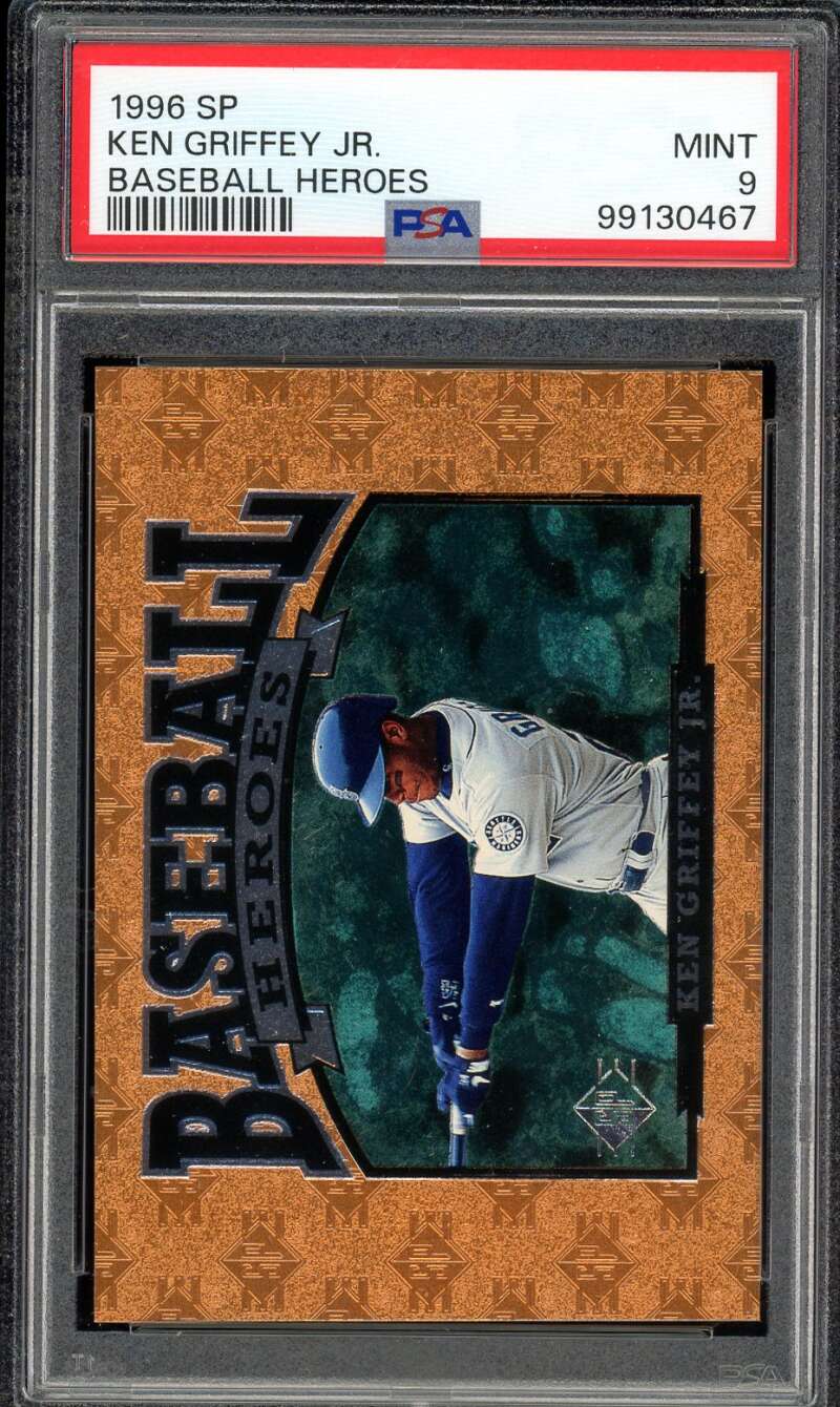 Ken Griffey Jr. Card 1996 SP Baseball Heroes (pop 7) #nno PSA 9 Image 1